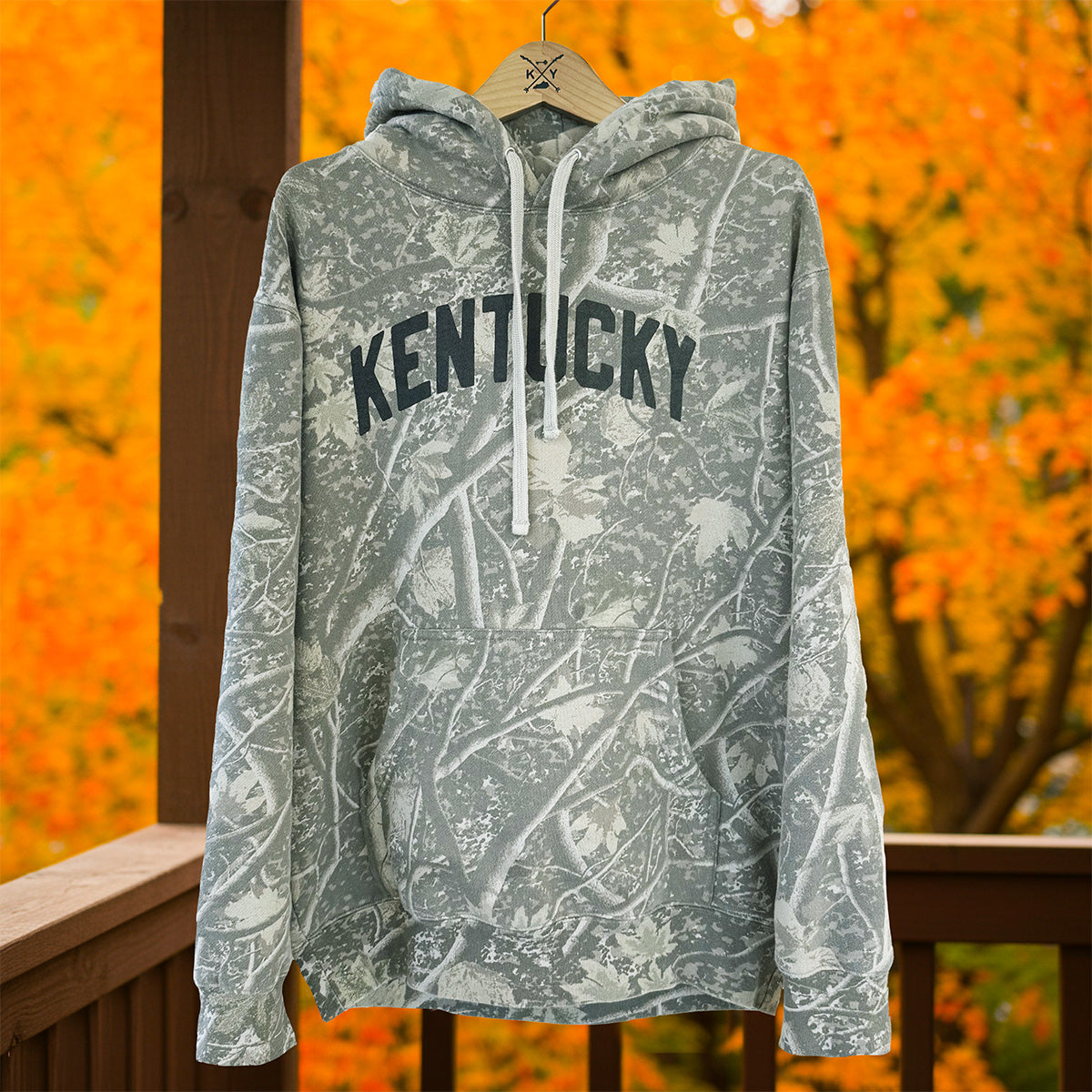 The Classic Kentucky Arch Light Camo Hoodie – The Kentucky Shop