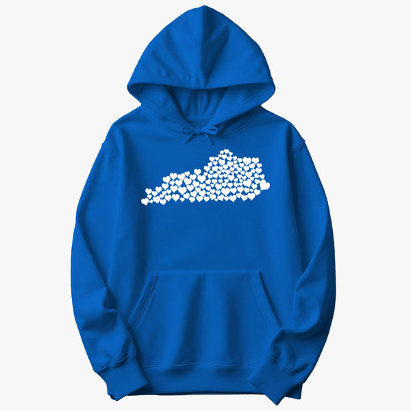 The 120 Counties Heart Hoodie (Blue) – The Kentucky Shop