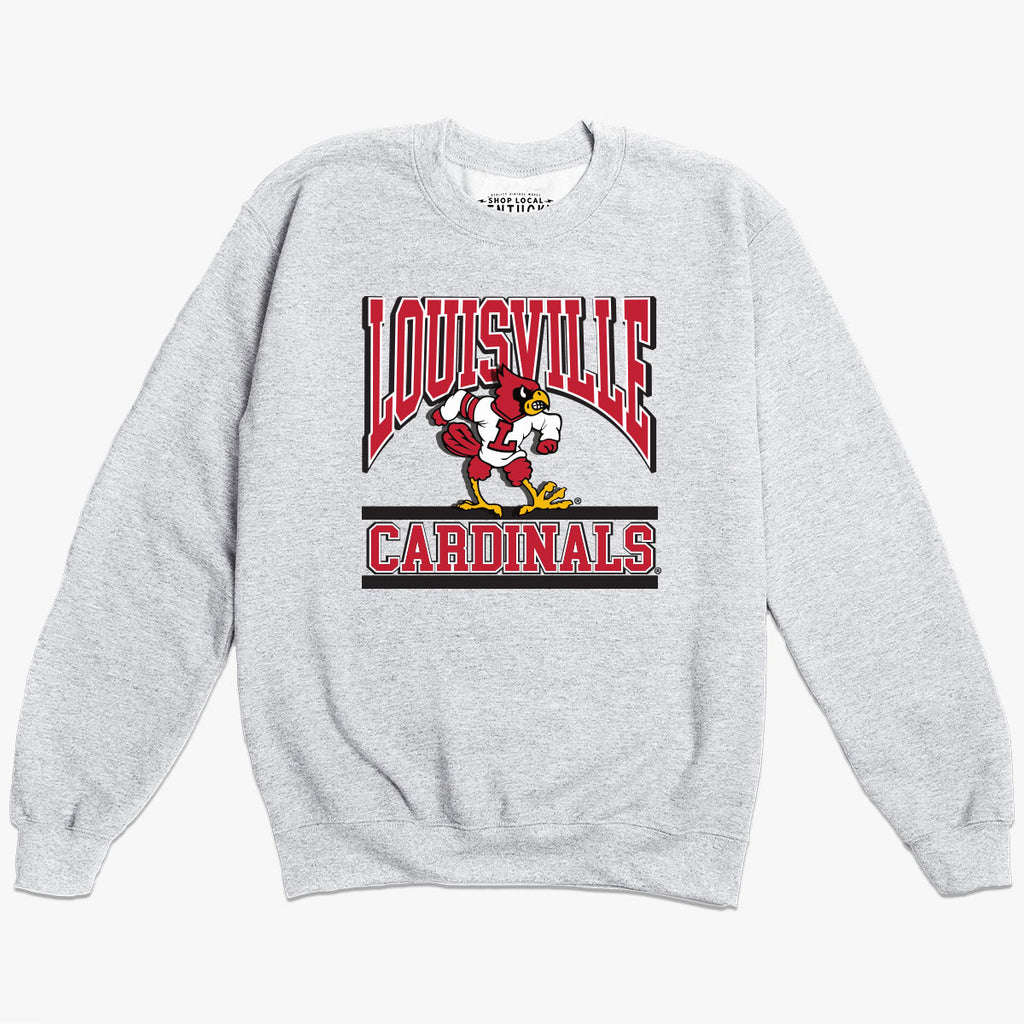 stuffofnatureandarts University of Louisville Cardinals Crewneck Sweatshirt Pullover Big Logo NCAA Collegiate Streetwear Size Xs